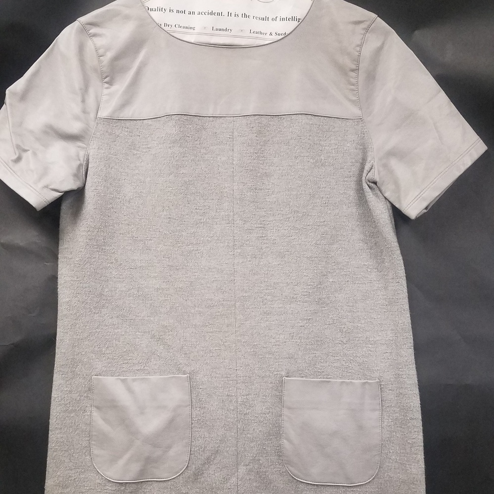 Grey shift dress